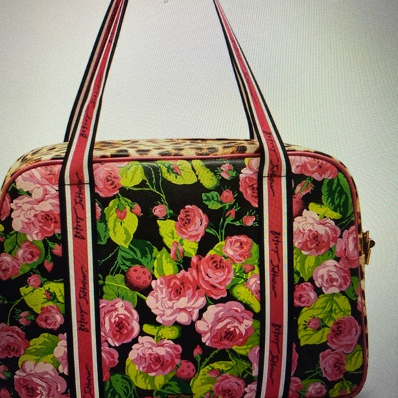 Betsey Johnson “In A Pickle” Bag &Front Racket Holder Extra Large Duffel Bag NWT - Picture 2 of 6